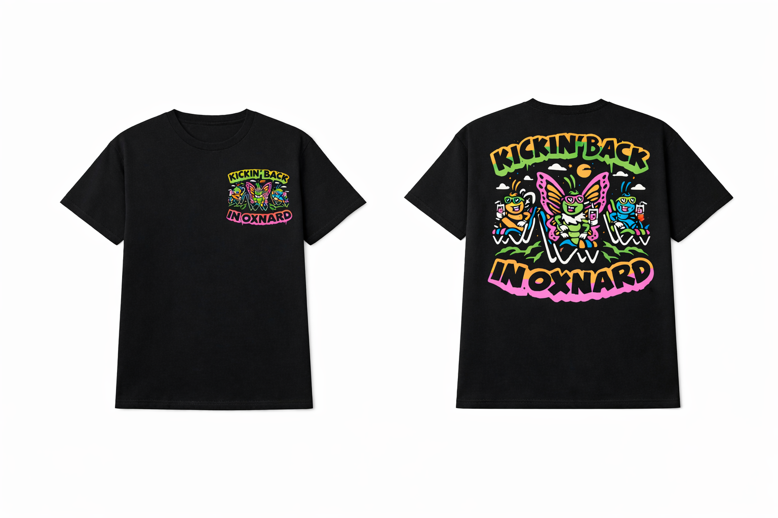KICKIN BACK IN OXNARD YELLOW/PINK