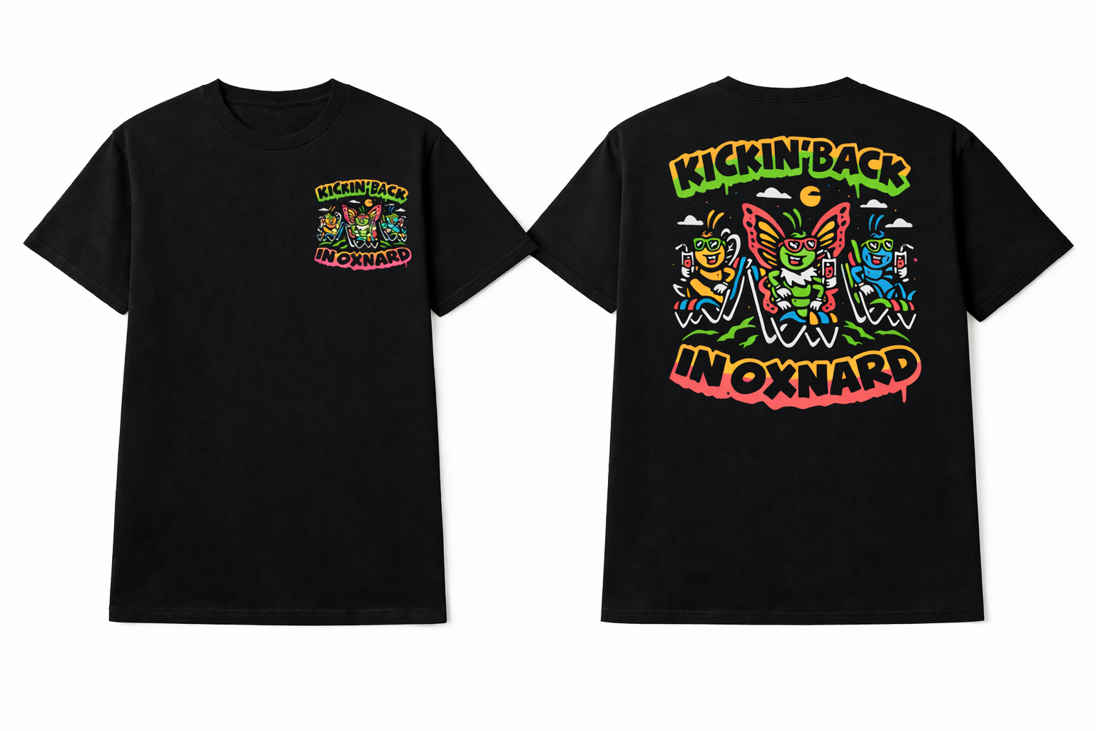 KICKIN BACK IN OXNARD YELLOW/RED